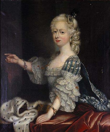 unknow artist Portrait of Augusta Hanover duchess of Brunswick-Luneburg